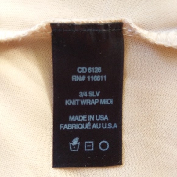 Amadi 3/4 Sleeve Knit Wrap Midi Dress - Picture 6 of 13